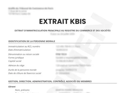 Comment obtenir un extrait K ou Kbis à jour ?